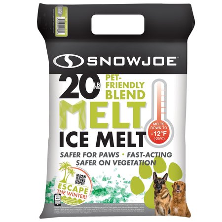 SNOW JOE Pet Friendly Premium Ice Melt | 20-LBS | Safe for Paws MELT20PET